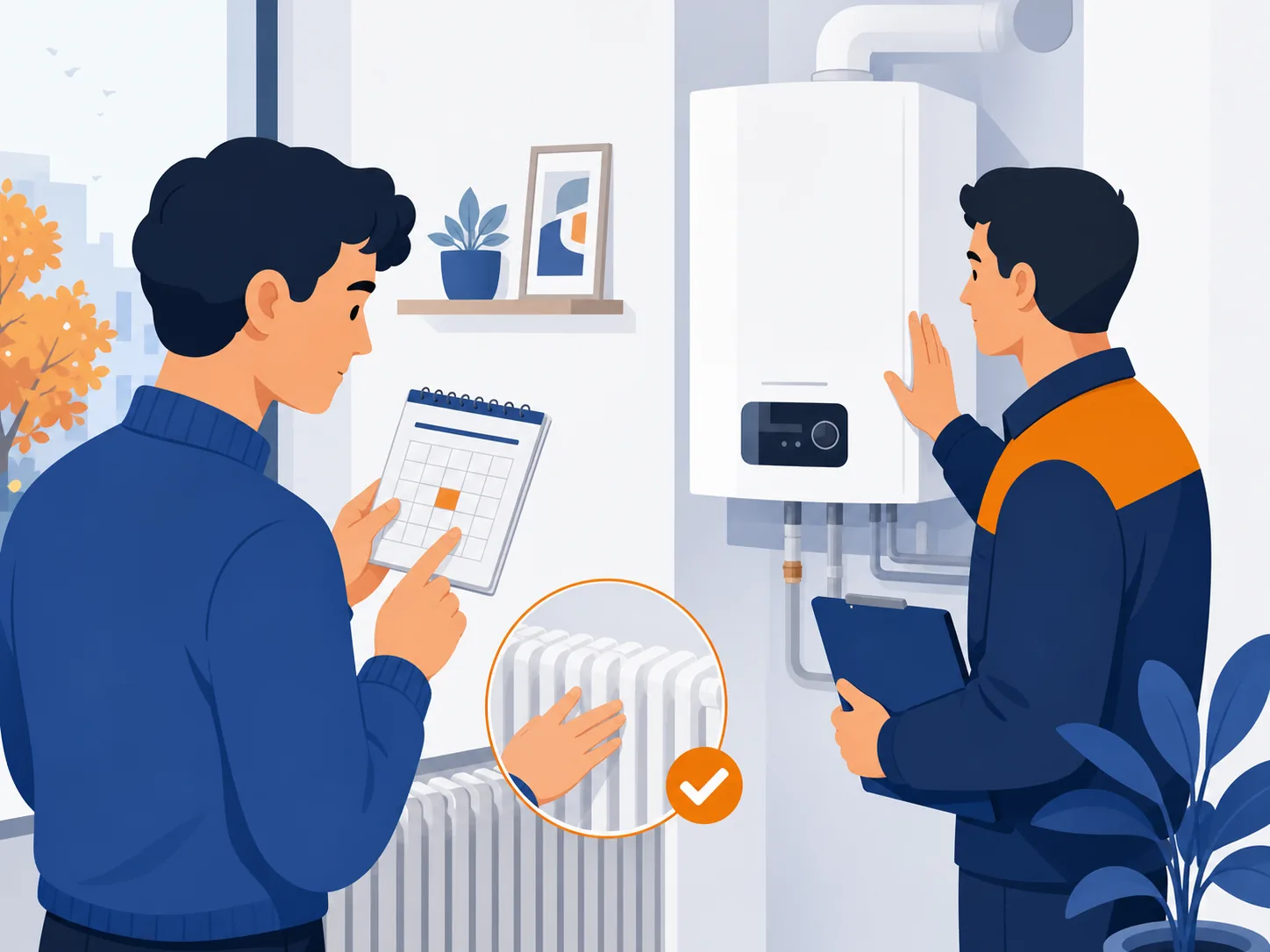 Illustrazione di supporto: Caldaia: perché programmare il controllo prima dell'autunno
