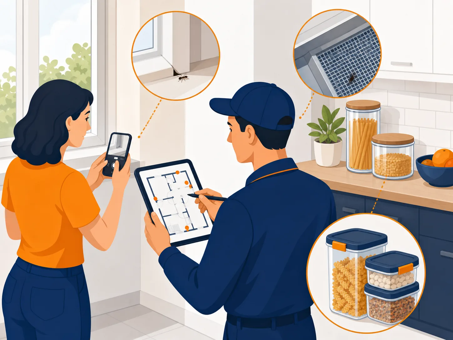 Illustrazione di supporto: Insetti in casa d'estate: osservare il problema e scegliere la disinfestazione giusta