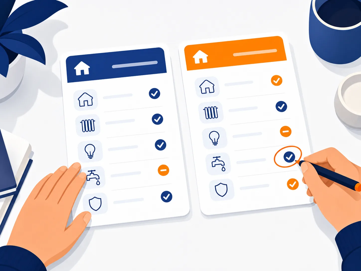 Illustrazione di supporto: Come confrontare preventivi per lavori in casa senza guardare solo il totale