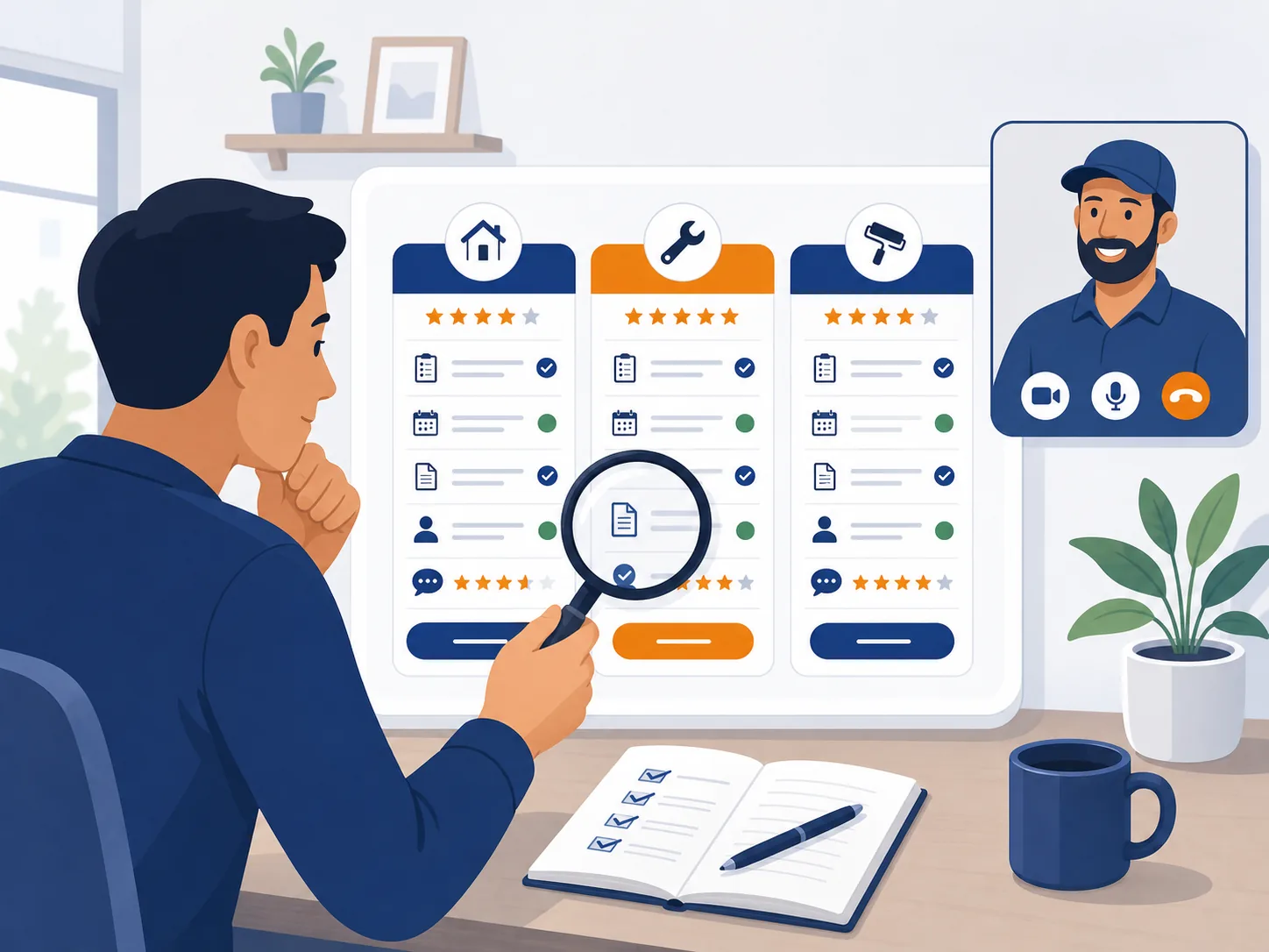 Confronto di preventivi, documenti e recensioni