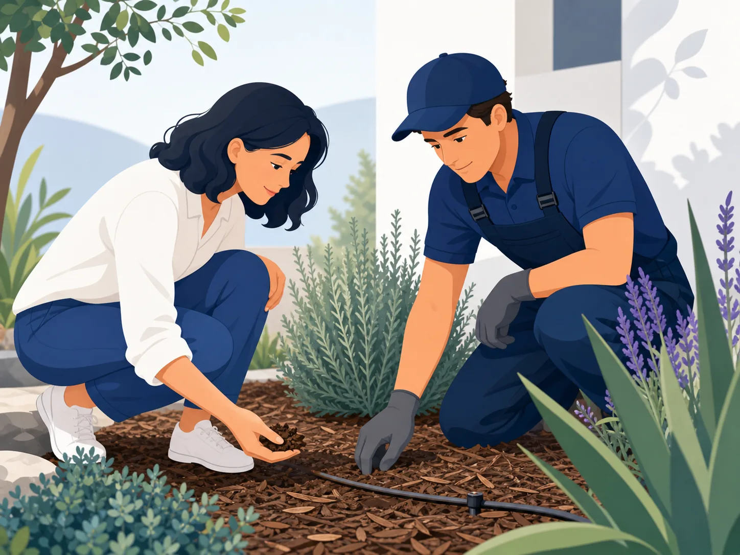 Illustrazione di supporto: Estate 2026: giardino, caldo e irrigazione senza sprechi