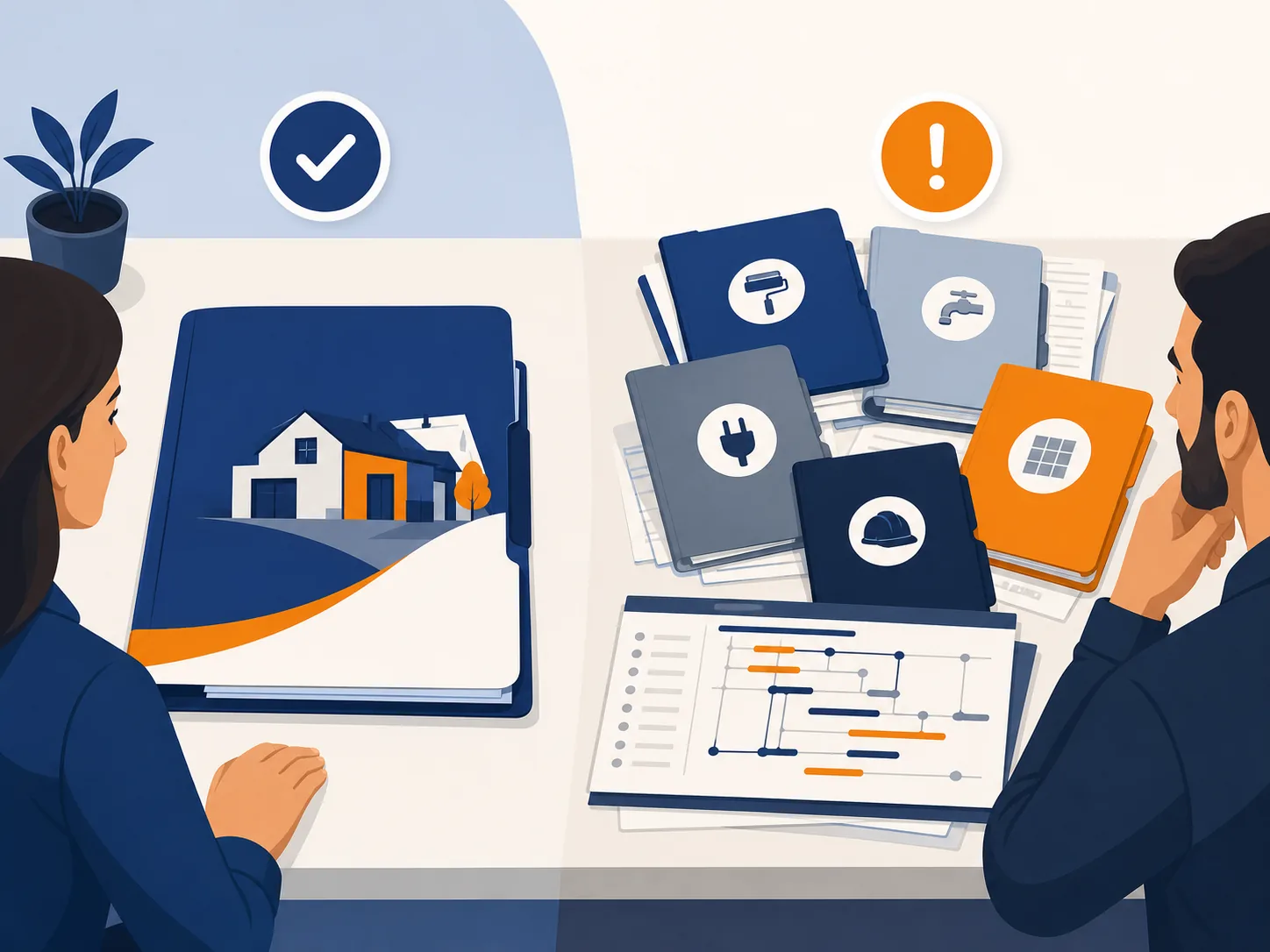 Controllo pratico per general contractor o artigiani