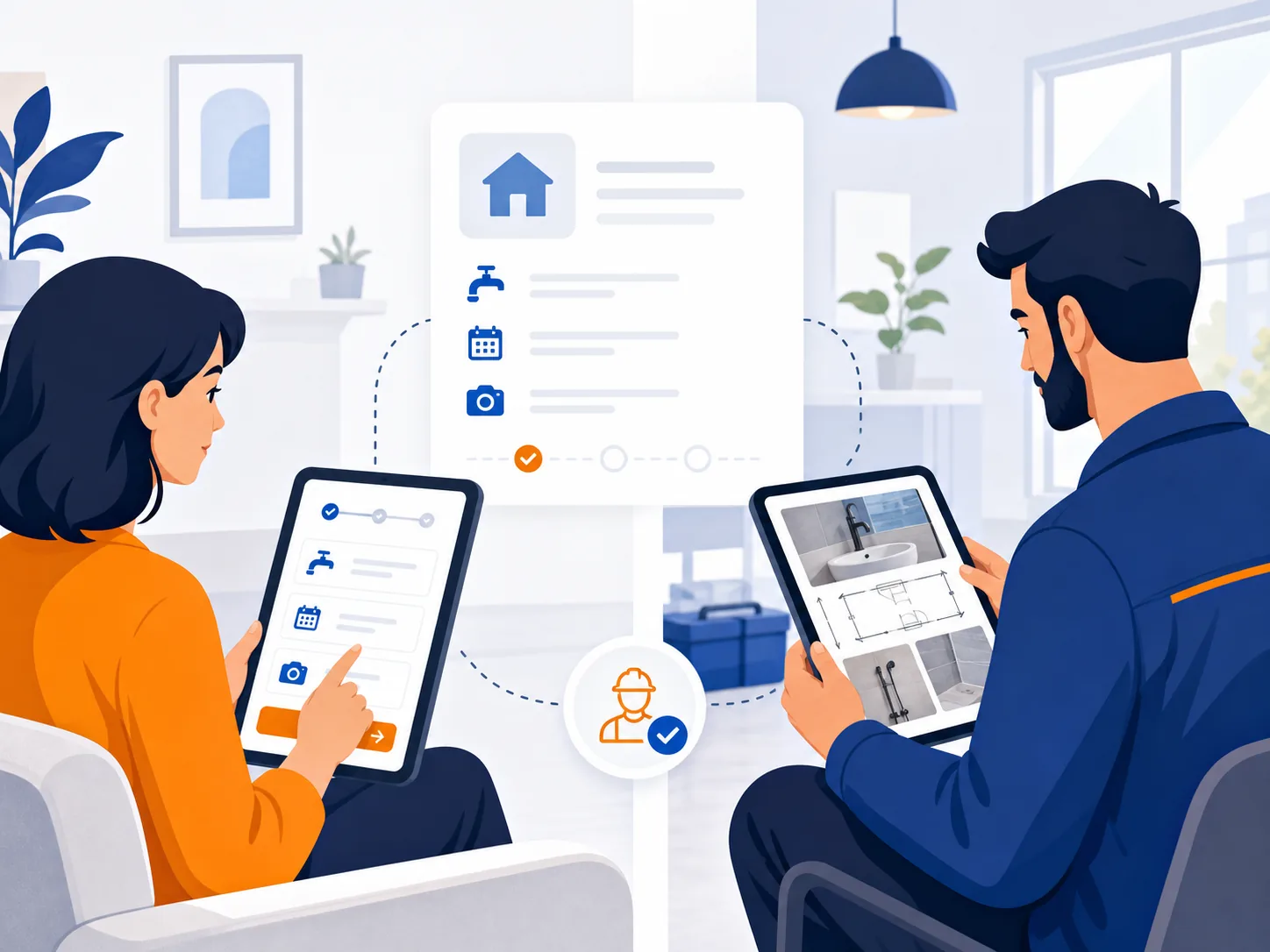 Illustrazione editoriale: Lavori in casa: il brief giusto