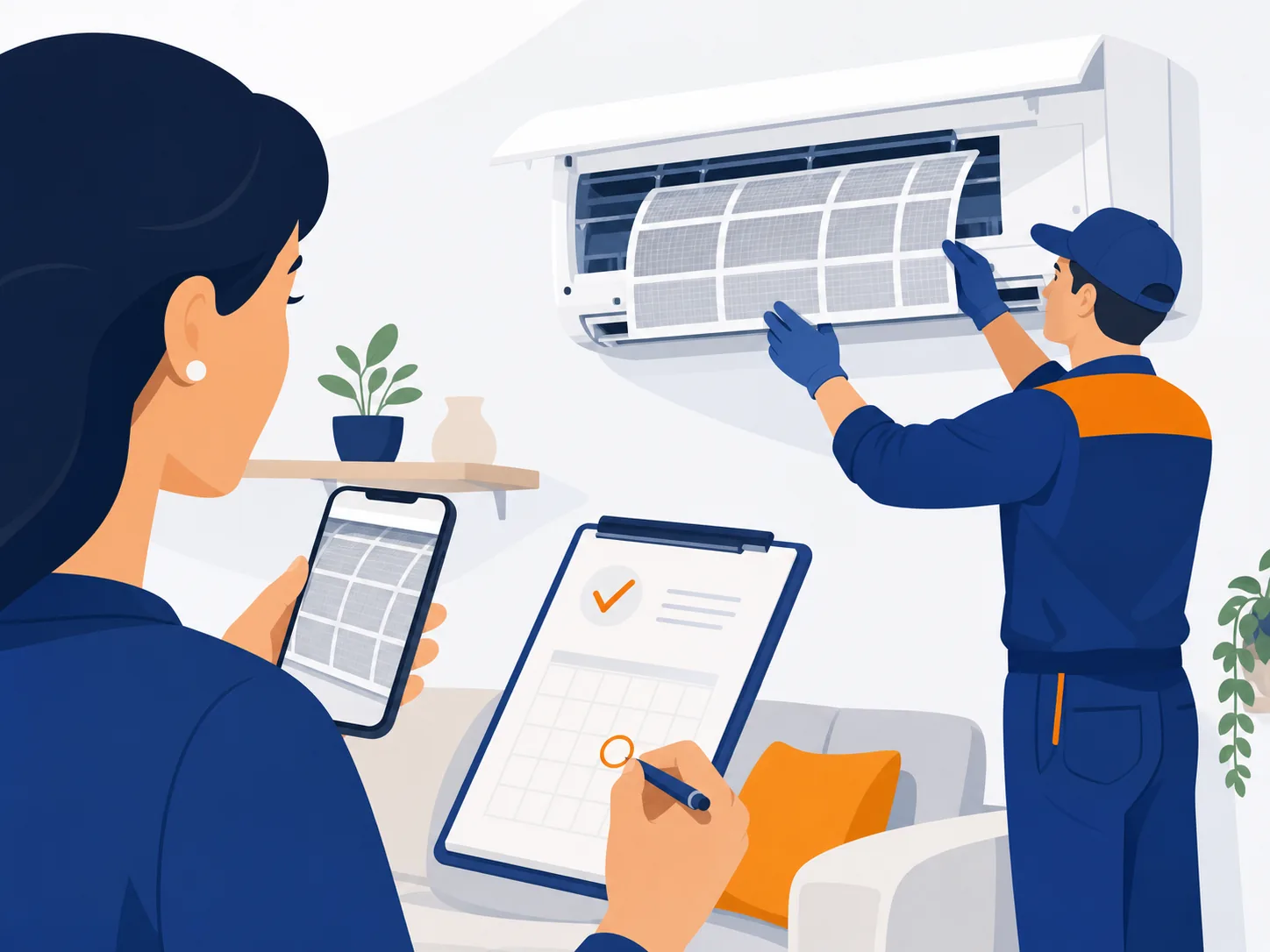Illustrazione di supporto: Manutenzione del condizionatore in estate: cosa controllare e quando prenotare assistenza