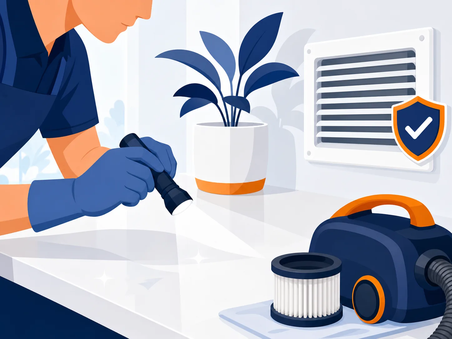 Illustrazione di supporto: Pulizie post lavori in estate: come organizzare ambienti, tempi e superfici