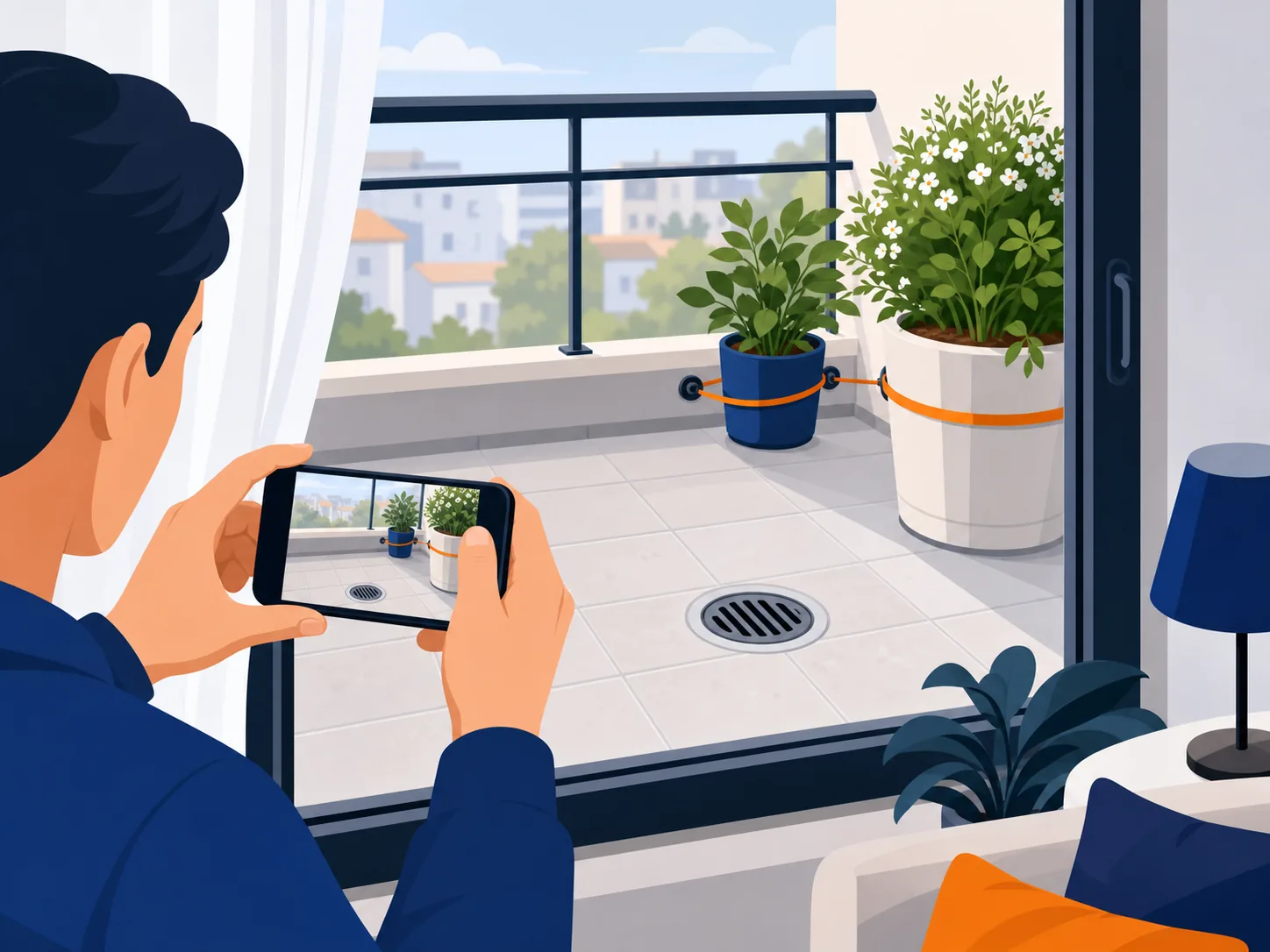 Illustrazione di supporto: Temporali estivi: come preparare casa, balcone e impianti senza correre rischi
