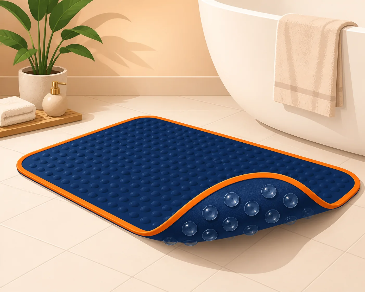 Illustrazione generica di tappetino antiscivolo per bagno