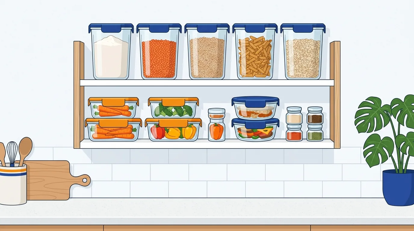 Contenitori ermetici in vetro per la conservazione degli alimenti